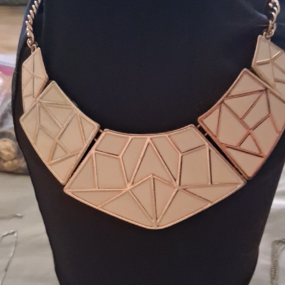 Geometric Gold Necklace